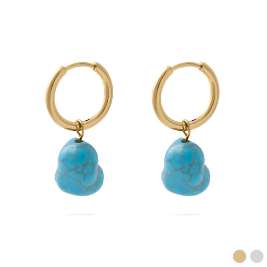 Argolas Azul-Turquesa a Balançar