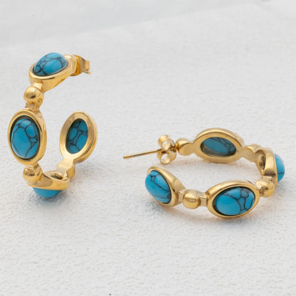 Argolas Azul-Turquesa