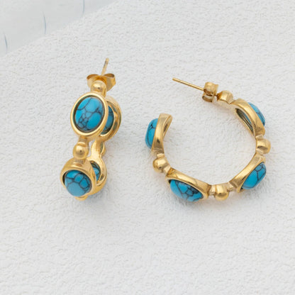 Argolas Azul-Turquesa