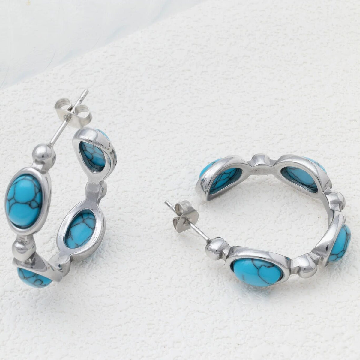 Argolas Azul-Turquesa