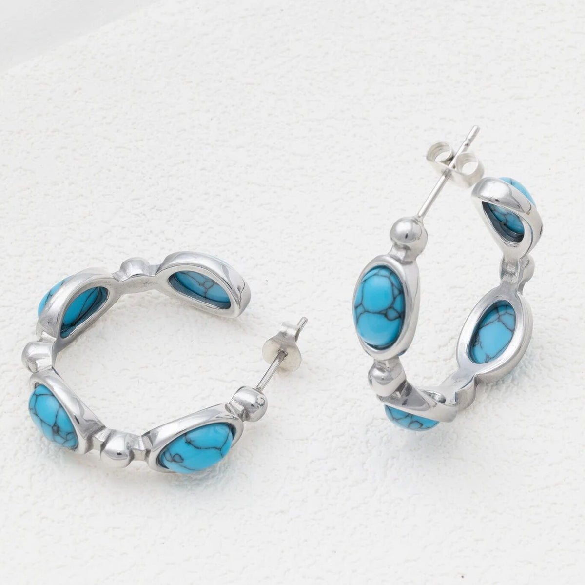 Argolas Azul-Turquesa