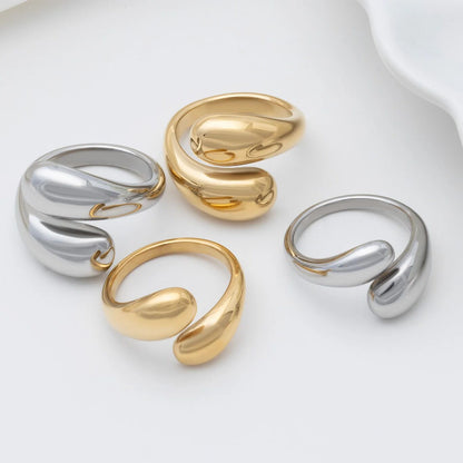 Anel Duas Gotas Grande