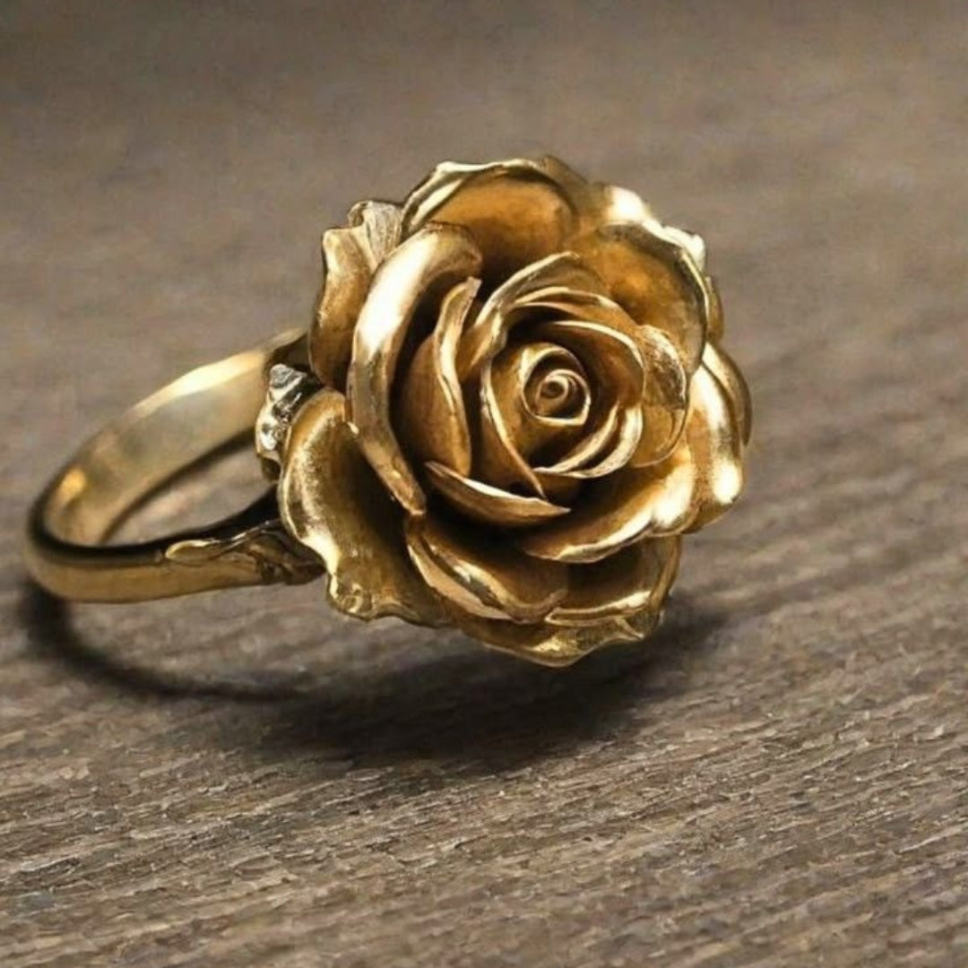 Anel Rosa em Flor