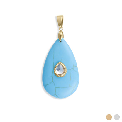 Pendente Gota Azul-Turquesa