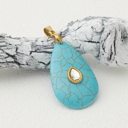 Pendente Gota Azul-Turquesa