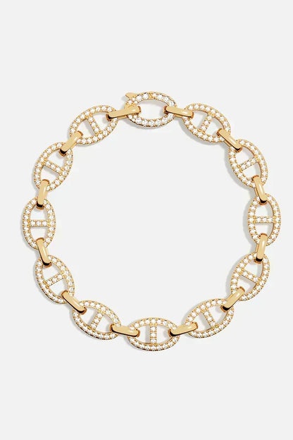 Pulseira Malha Marinheira com Pedrinhas