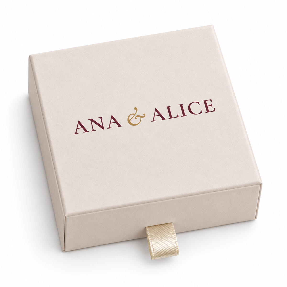 Caixa de jóias bege Ana & Alice