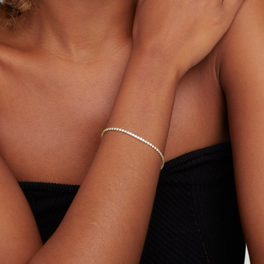 Pulseira Riviera Fina com Extensor