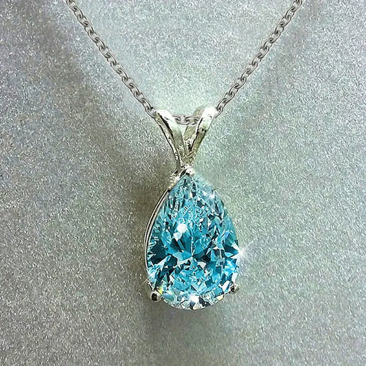 Colar Gota Azul-Clara