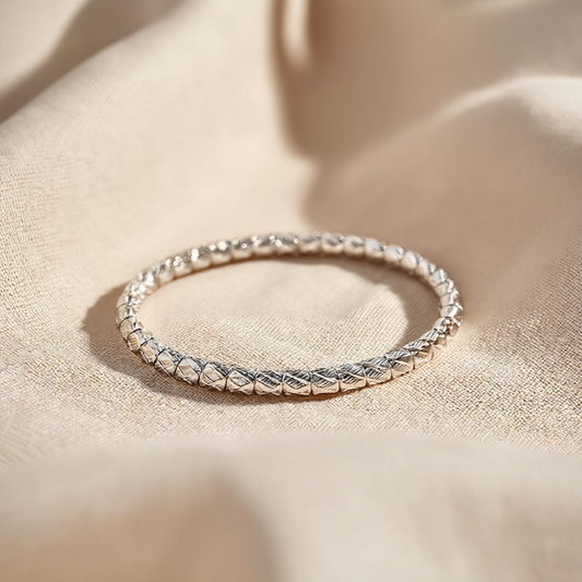 Pulseira Contas e Tubos Riscados