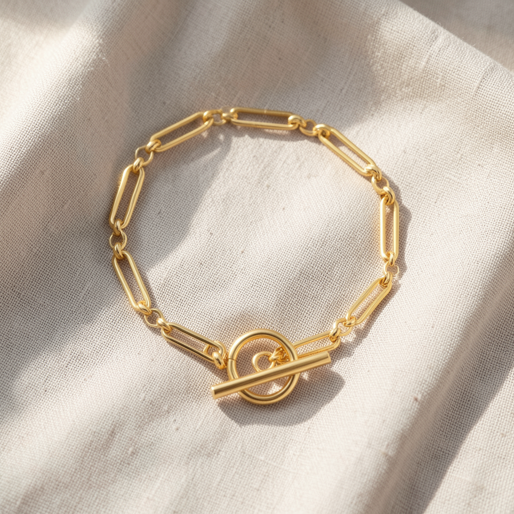 Pulseira Elos Longos com Fecho em T